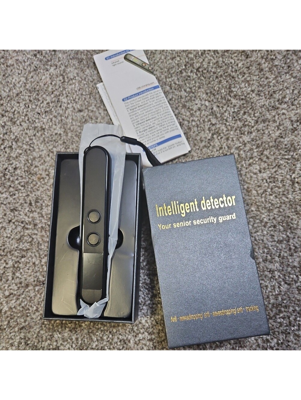 GPS Tracker Detector RF Bug Sweeper Listening Device Finder Detector for Hotel